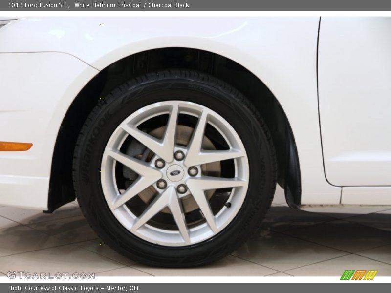 White Platinum Tri-Coat / Charcoal Black 2012 Ford Fusion SEL