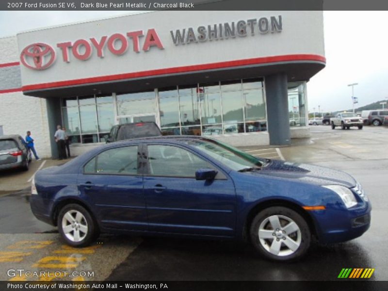 Dark Blue Pearl Metallic / Charcoal Black 2007 Ford Fusion SE V6