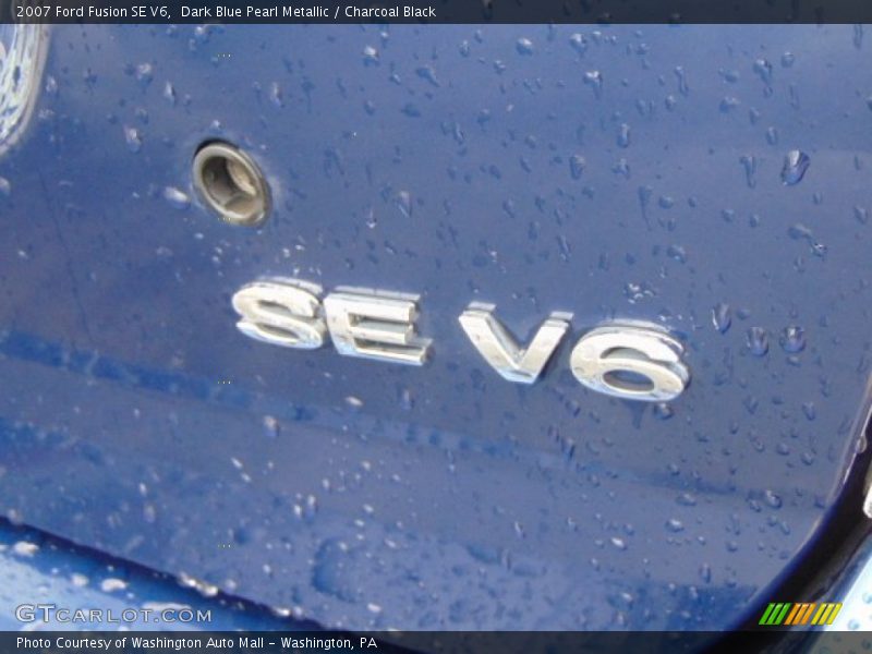 Dark Blue Pearl Metallic / Charcoal Black 2007 Ford Fusion SE V6