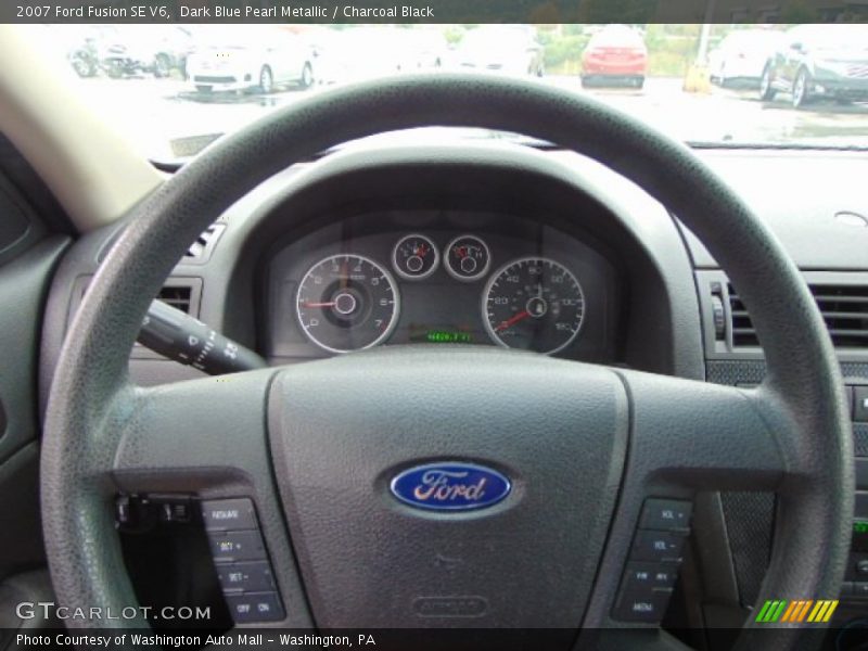 Dark Blue Pearl Metallic / Charcoal Black 2007 Ford Fusion SE V6