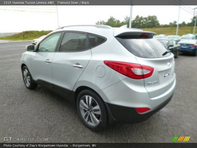 Diamond Silver / Black 2015 Hyundai Tucson Limited AWD
