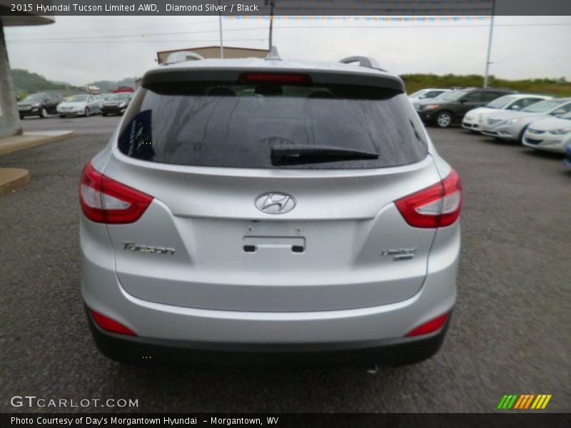 Diamond Silver / Black 2015 Hyundai Tucson Limited AWD