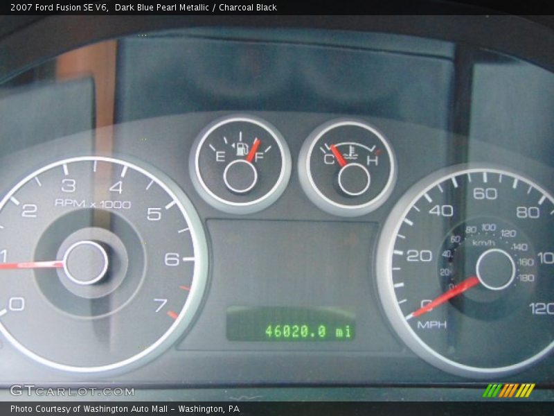 Dark Blue Pearl Metallic / Charcoal Black 2007 Ford Fusion SE V6