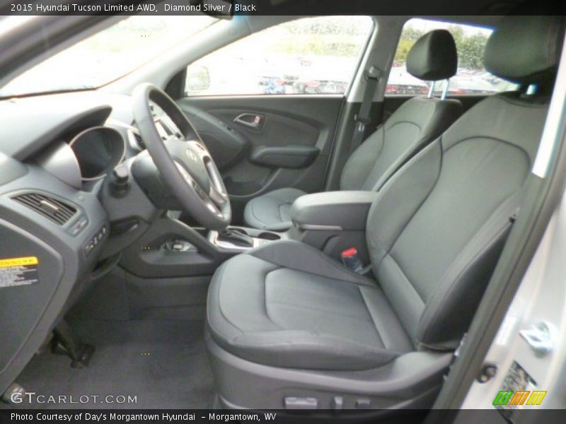 Diamond Silver / Black 2015 Hyundai Tucson Limited AWD