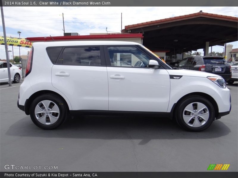 Clear White / Black Diamond Woven Cloth 2014 Kia Soul 1.6