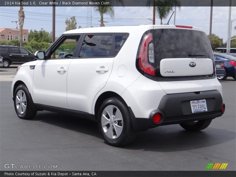 Clear White / Black Diamond Woven Cloth 2014 Kia Soul 1.6