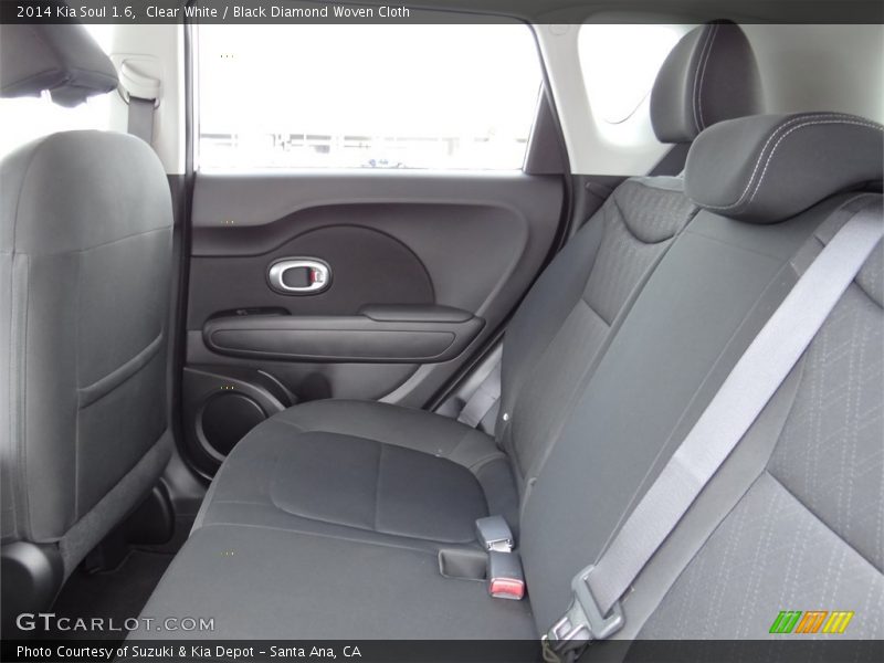 Clear White / Black Diamond Woven Cloth 2014 Kia Soul 1.6