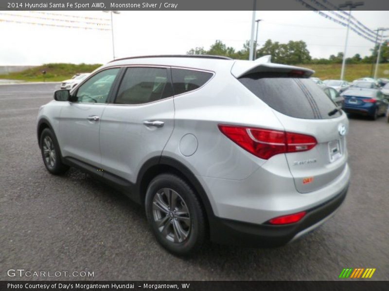 Moonstone Silver / Gray 2014 Hyundai Santa Fe Sport AWD