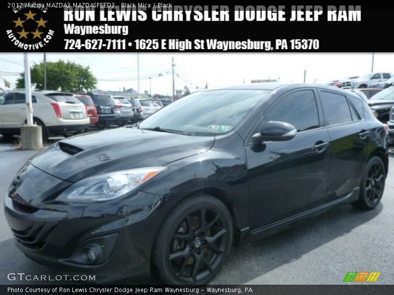 Black Mica / Black 2012 Mazda MAZDA3 MAZDASPEED3