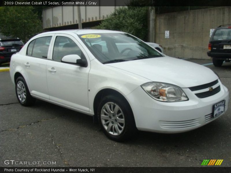 Summit White / Gray 2009 Chevrolet Cobalt LT Sedan
