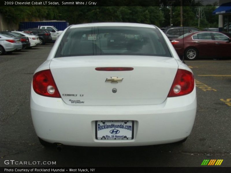 Summit White / Gray 2009 Chevrolet Cobalt LT Sedan