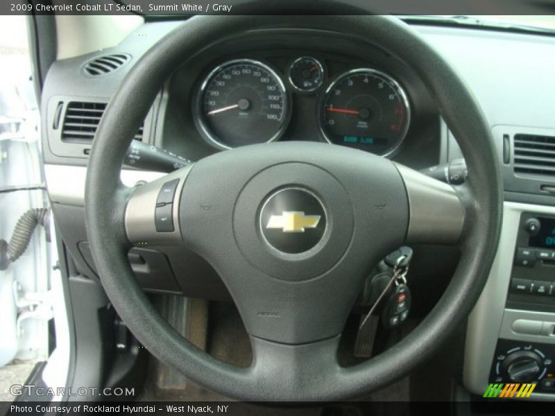 Summit White / Gray 2009 Chevrolet Cobalt LT Sedan