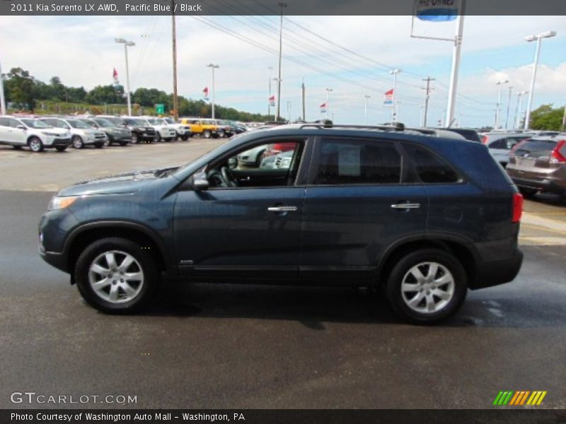 Pacific Blue / Black 2011 Kia Sorento LX AWD