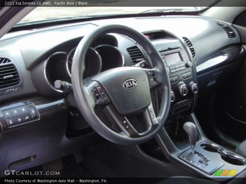 Pacific Blue / Black 2011 Kia Sorento LX AWD