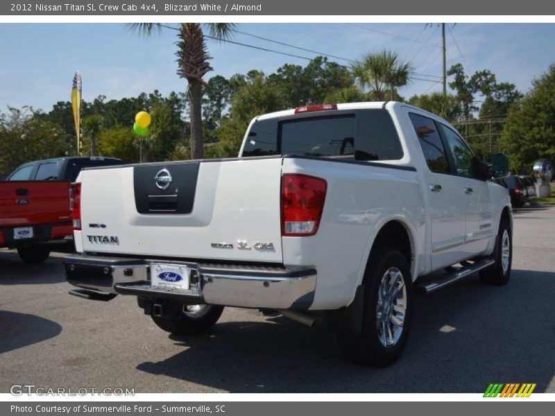 Blizzard White / Almond 2012 Nissan Titan SL Crew Cab 4x4