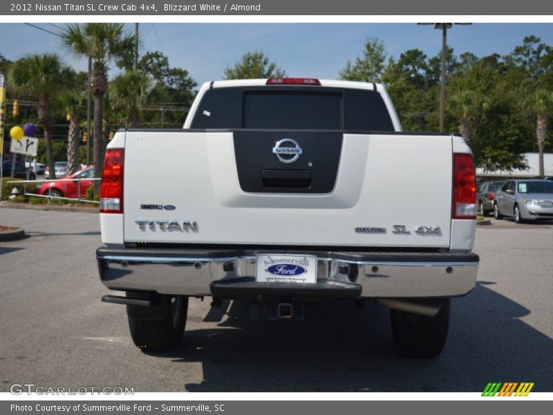 Blizzard White / Almond 2012 Nissan Titan SL Crew Cab 4x4