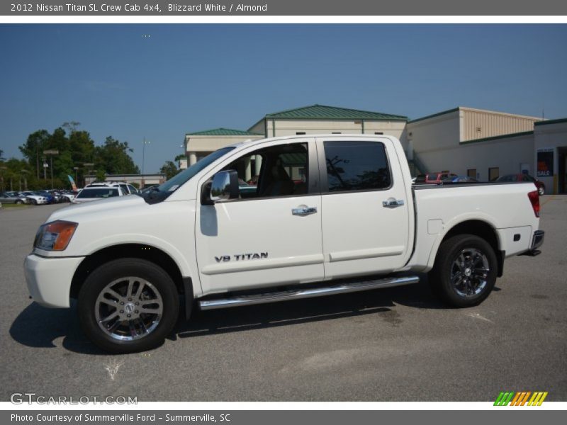 Blizzard White / Almond 2012 Nissan Titan SL Crew Cab 4x4