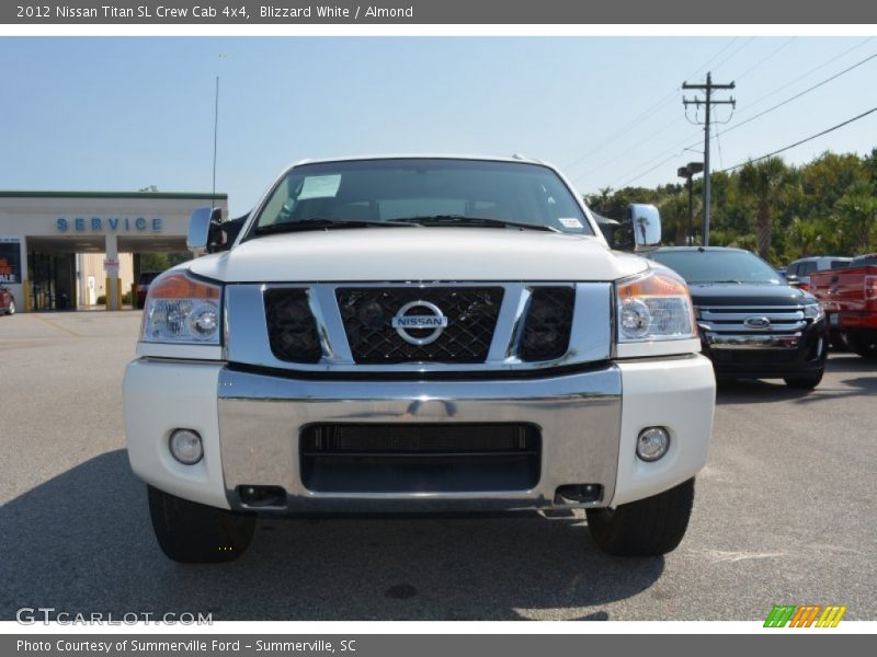 Blizzard White / Almond 2012 Nissan Titan SL Crew Cab 4x4