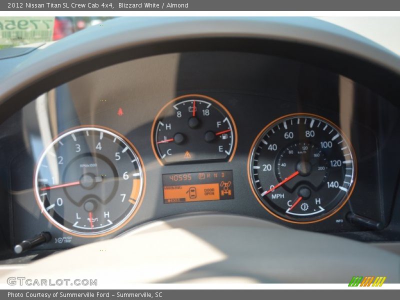 Blizzard White / Almond 2012 Nissan Titan SL Crew Cab 4x4