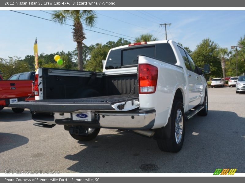 Blizzard White / Almond 2012 Nissan Titan SL Crew Cab 4x4