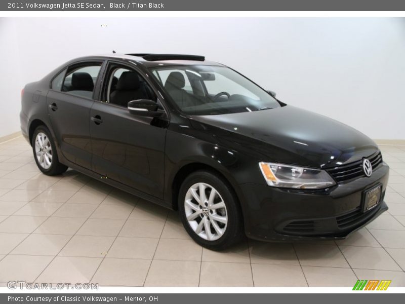 Black / Titan Black 2011 Volkswagen Jetta SE Sedan