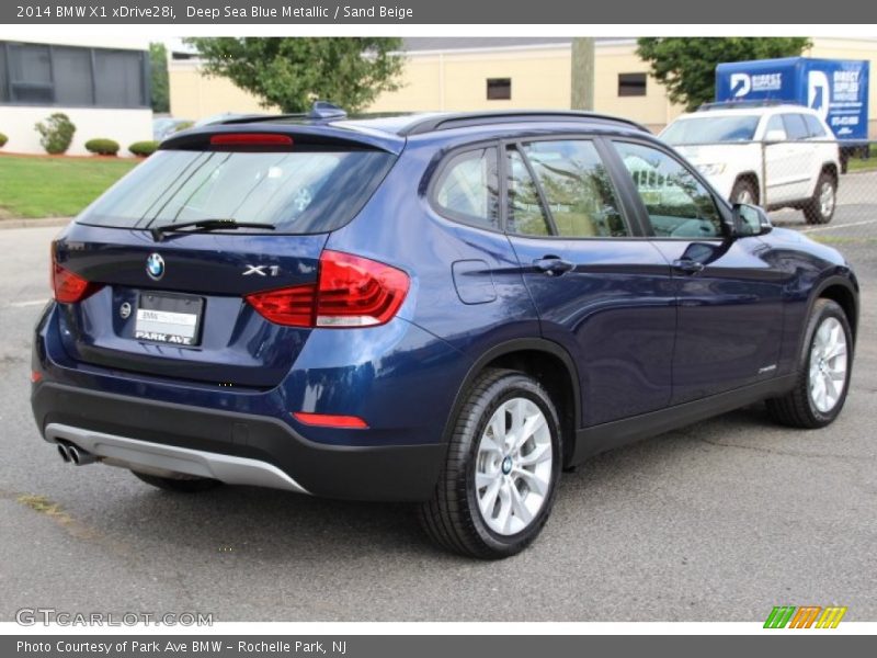 Deep Sea Blue Metallic / Sand Beige 2014 BMW X1 xDrive28i