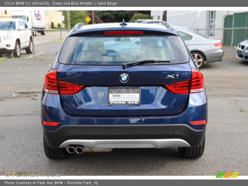Deep Sea Blue Metallic / Sand Beige 2014 BMW X1 xDrive28i