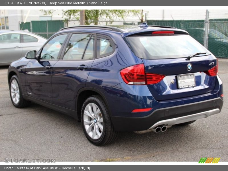 Deep Sea Blue Metallic / Sand Beige 2014 BMW X1 xDrive28i
