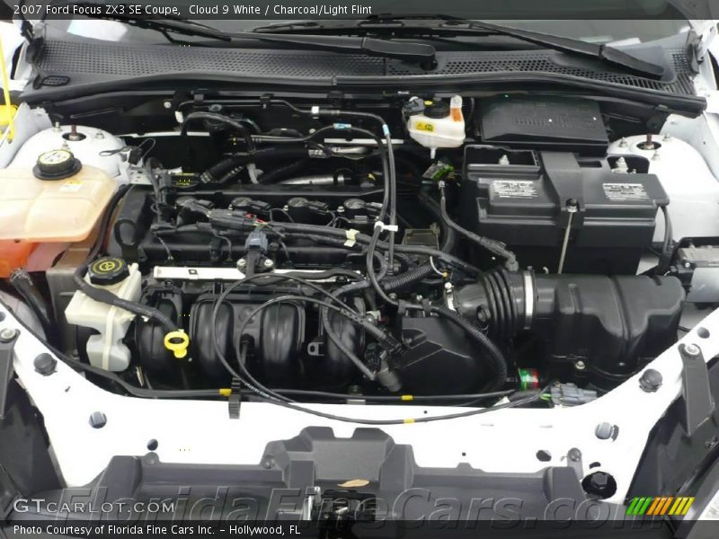 Cloud 9 White / Charcoal/Light Flint 2007 Ford Focus ZX3 SE Coupe