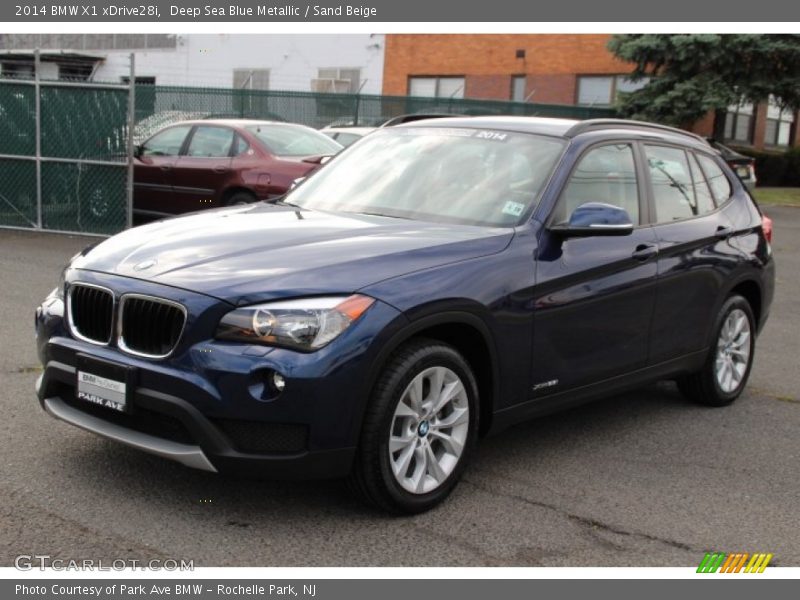 Deep Sea Blue Metallic / Sand Beige 2014 BMW X1 xDrive28i