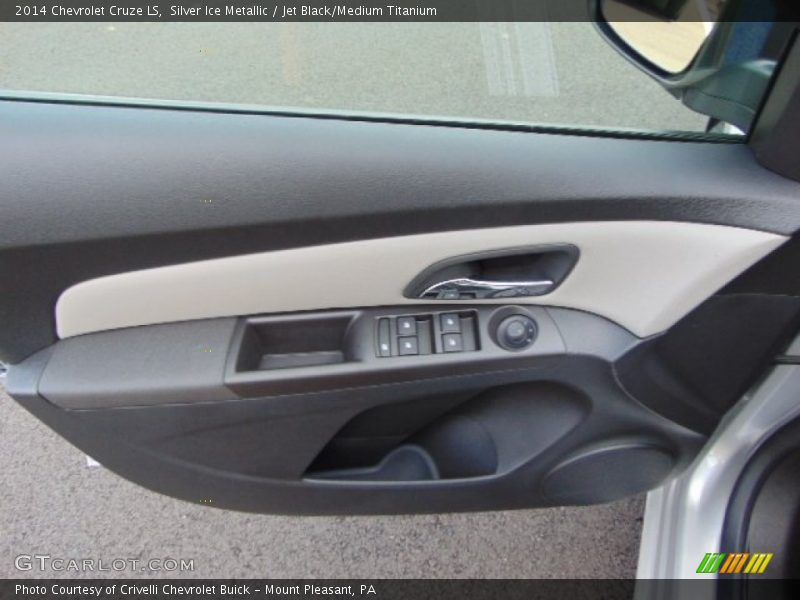 Silver Ice Metallic / Jet Black/Medium Titanium 2014 Chevrolet Cruze LS