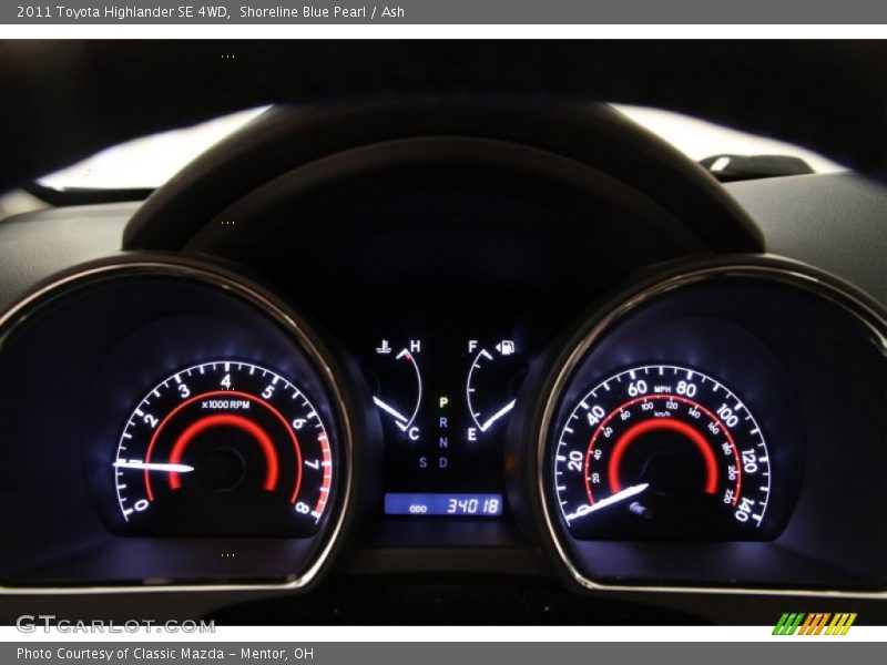 Shoreline Blue Pearl / Ash 2011 Toyota Highlander SE 4WD