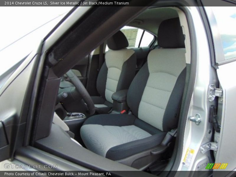 Silver Ice Metallic / Jet Black/Medium Titanium 2014 Chevrolet Cruze LS