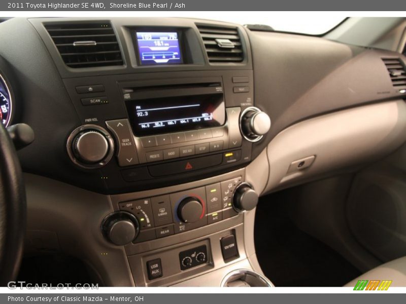 Shoreline Blue Pearl / Ash 2011 Toyota Highlander SE 4WD