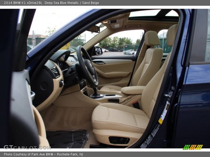 Deep Sea Blue Metallic / Sand Beige 2014 BMW X1 xDrive28i