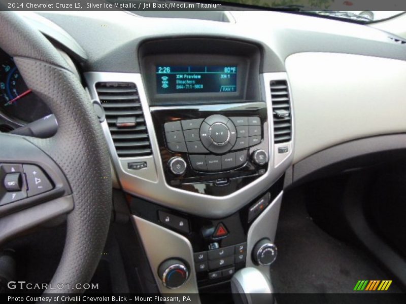 Silver Ice Metallic / Jet Black/Medium Titanium 2014 Chevrolet Cruze LS