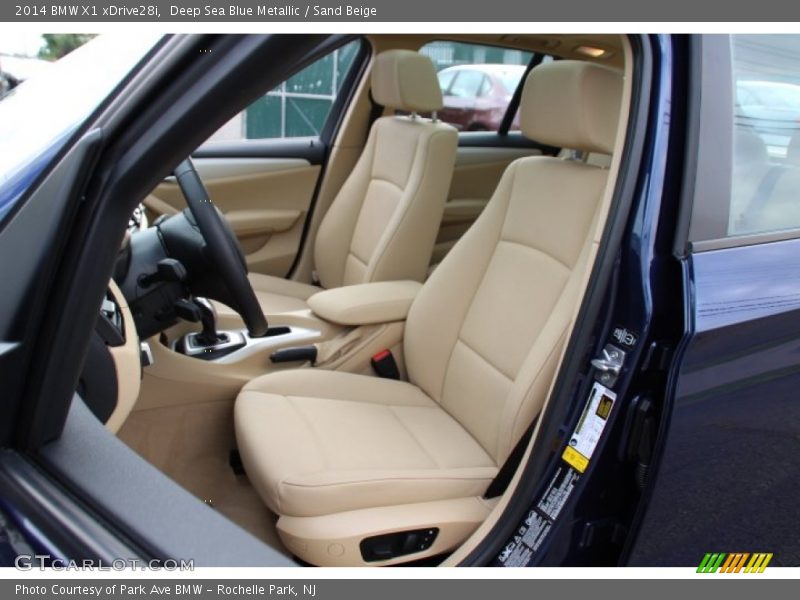 Deep Sea Blue Metallic / Sand Beige 2014 BMW X1 xDrive28i