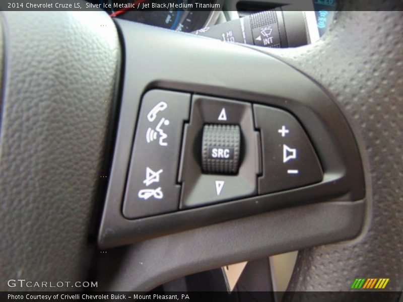Silver Ice Metallic / Jet Black/Medium Titanium 2014 Chevrolet Cruze LS