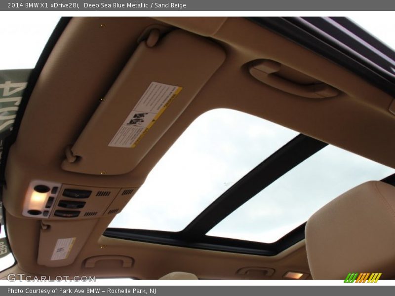 Deep Sea Blue Metallic / Sand Beige 2014 BMW X1 xDrive28i