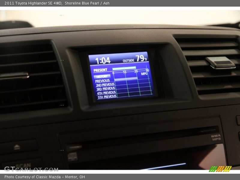 Shoreline Blue Pearl / Ash 2011 Toyota Highlander SE 4WD