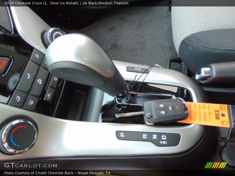 Silver Ice Metallic / Jet Black/Medium Titanium 2014 Chevrolet Cruze LS