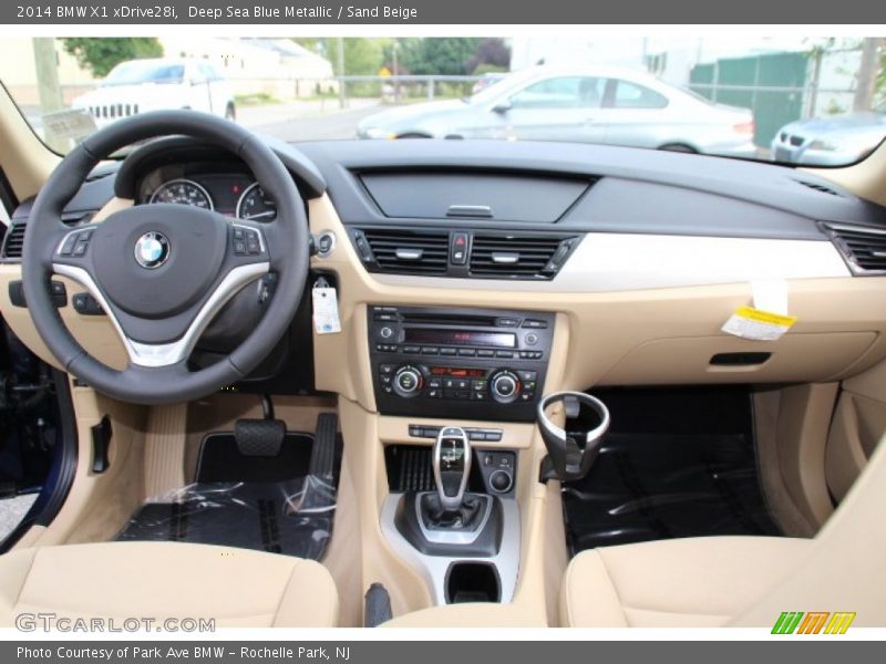 Deep Sea Blue Metallic / Sand Beige 2014 BMW X1 xDrive28i