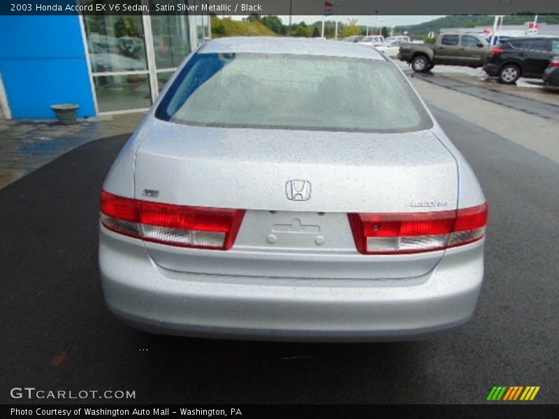 Satin Silver Metallic / Black 2003 Honda Accord EX V6 Sedan