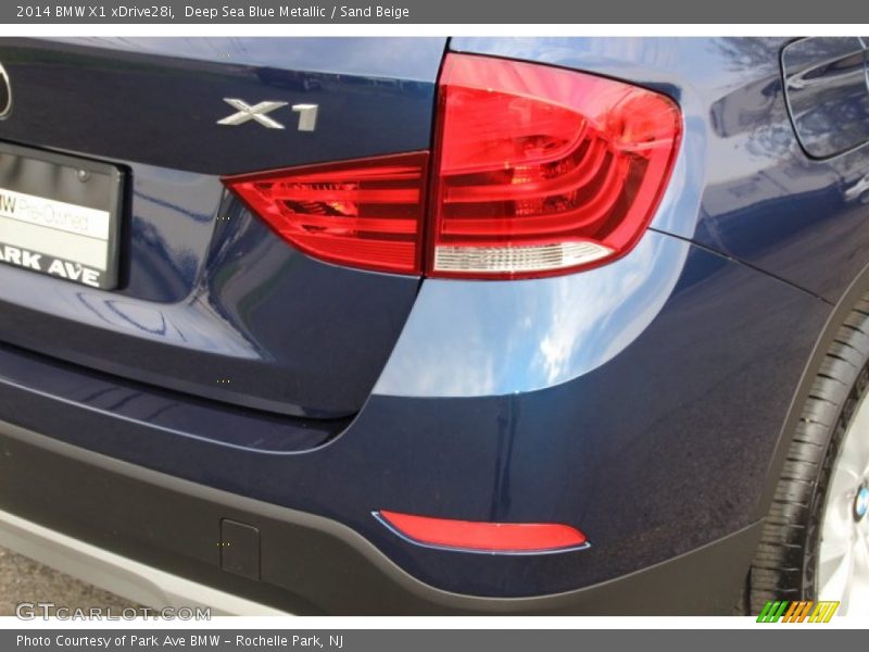 Deep Sea Blue Metallic / Sand Beige 2014 BMW X1 xDrive28i