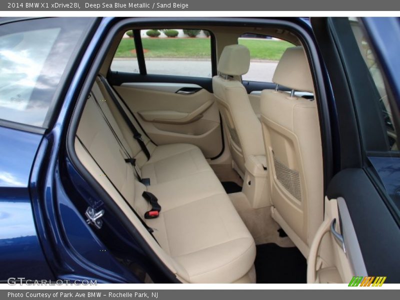 Deep Sea Blue Metallic / Sand Beige 2014 BMW X1 xDrive28i