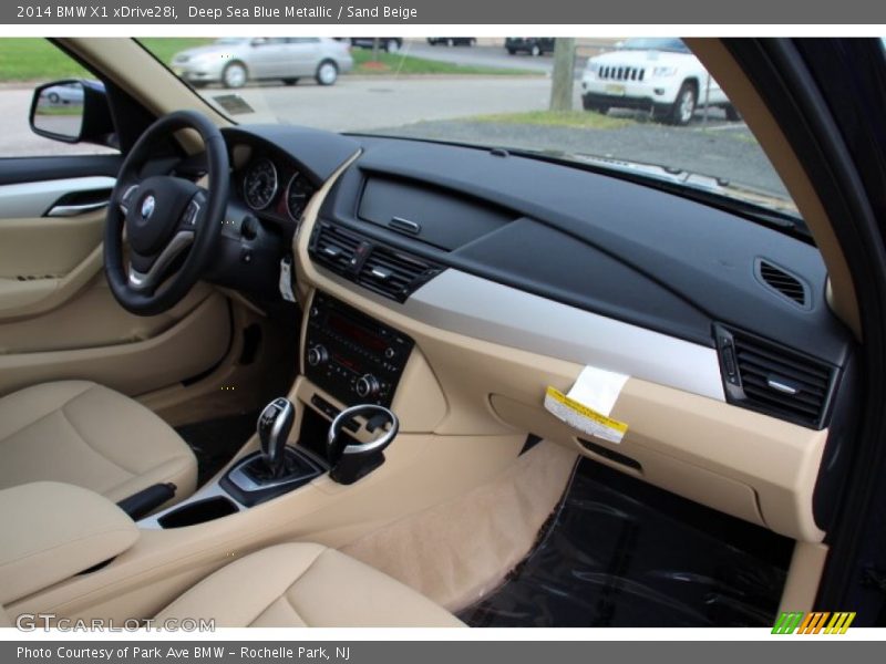 Deep Sea Blue Metallic / Sand Beige 2014 BMW X1 xDrive28i