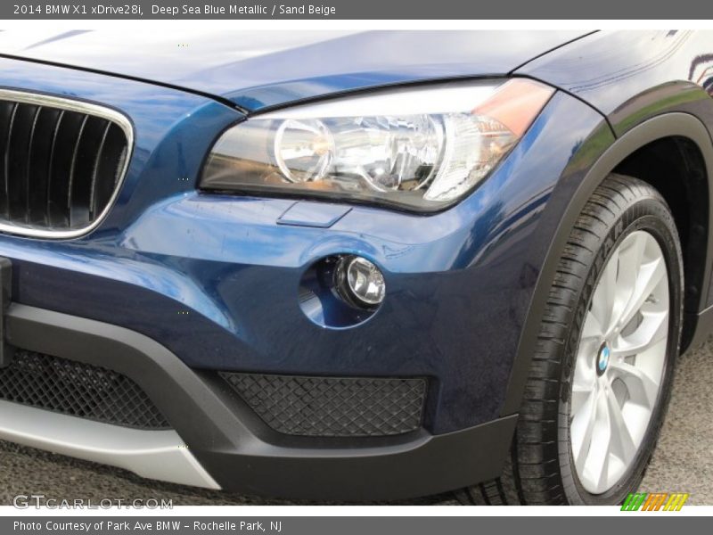 Deep Sea Blue Metallic / Sand Beige 2014 BMW X1 xDrive28i