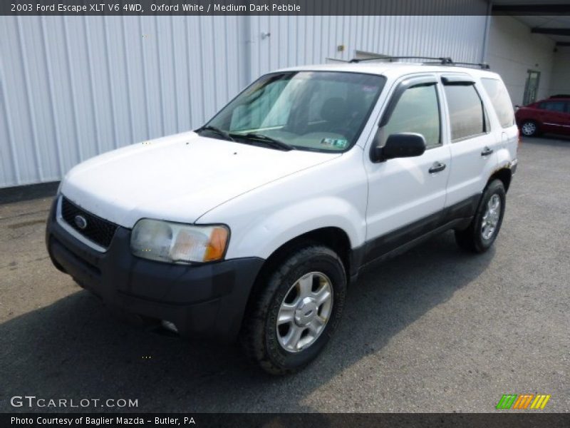 Oxford White / Medium Dark Pebble 2003 Ford Escape XLT V6 4WD