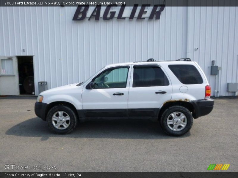 Oxford White / Medium Dark Pebble 2003 Ford Escape XLT V6 4WD