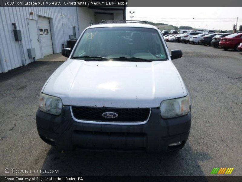 Oxford White / Medium Dark Pebble 2003 Ford Escape XLT V6 4WD